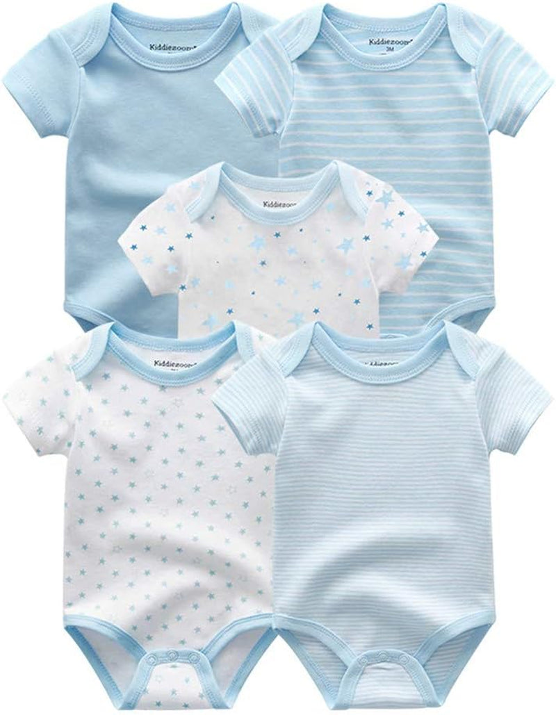 Unisex Newborn Baby Short-Sleeve Bodysuit Baby Layette Essentials Giftset Clothing Set