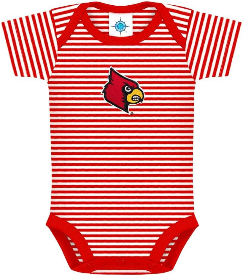 University of Louisville Cardinals Striped Baby Bodysuit